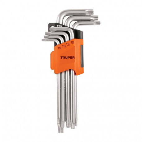 Pikad torx L-kujuga võtmete kmpl 7 osa T10-T40 Truper®