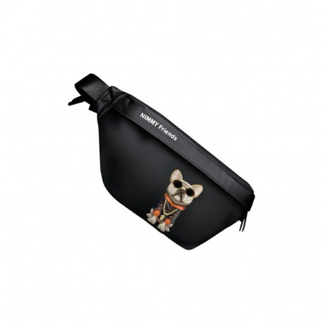 Nimmy Nimmy Crossbody Glasses Cool Dog Shoulder Bag - Black