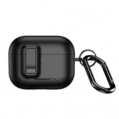 Dux Ducis Apple AirPods Pro 3 PECQ Series PC+TPU Cover with Hook Black