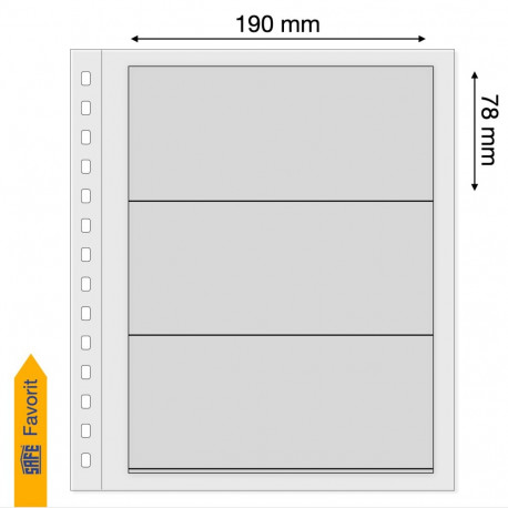 SAFE Dual Blanko vaheleht - kolm riba