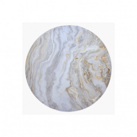 Arozzi Zona Round Floor Pad | White Marble