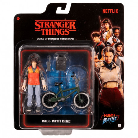 STRANGER THINGS Kuju jalgratta ja aksessuaariga - Will Byers, 12 cm