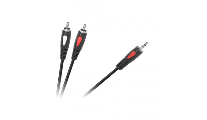 Kabel wtyk jack 3.5 - 2RCA 5.0m Cabletech Eco-Line