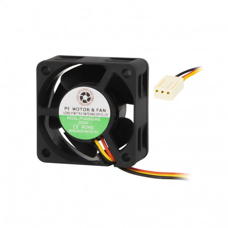 85-414# ventilaator 40x20mm 24v liuglaagritega 3-juhtmeline