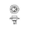 Bosch 12V H4 Plus 200 Gigalight 1tk
