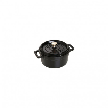 "Staub La Cocotte 20cm rund. schwarz. Gusseisen"