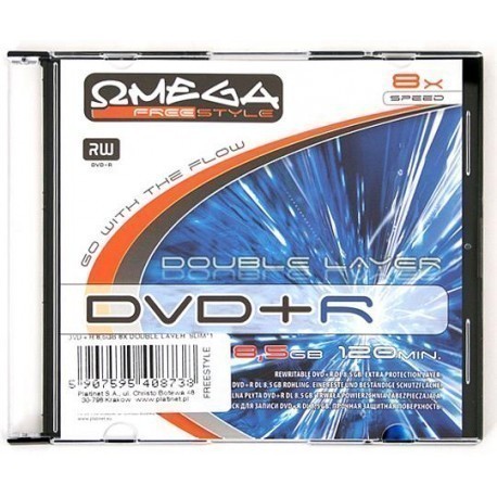 Omega Freestyle DVD+R DL Double Layer printable 8,5GB 8x karbis
