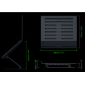 Razer Adjustable Laptop Stand, black