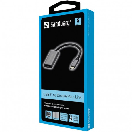 Adapter Sandberg USB-C - DisplayPort Link