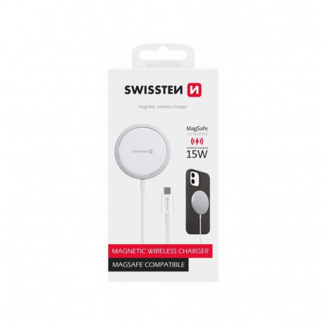 Swissten MagStick Wireless Charger 15W for Apple iPhone USB-C