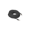 PATCHCORD CAT.6 UTP 20M BLACK FLUKE PASSED LANBERG