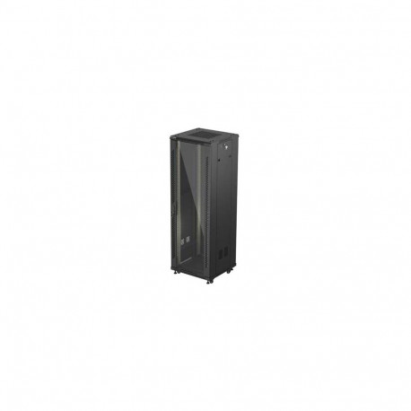 LANBERG 19" põrandapealne rack-kapp 37U/600X600 (lamedapakendis), klaasuksega, must