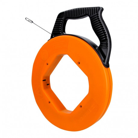 Steel fish tape on reel 30m Truper®
