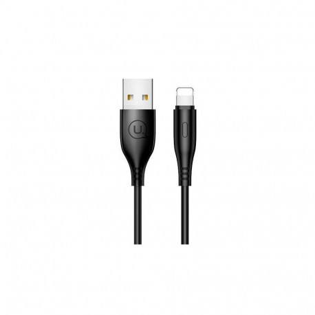 USAMS Apple Lightning 2A Charge 1m Cable Black