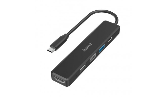Adap. Hama USB-C pistik -> 3xUSB-A/USB-C/HDMI