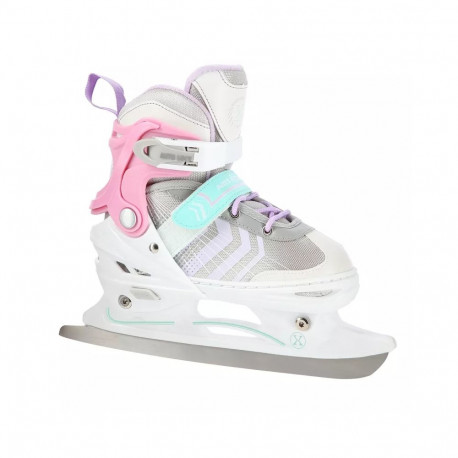 4in1 (rull)uisud NILS EXTREME NH18192,  In-line Skates/Hockey Ice Skates, S (29-33), Pink/Mint/White