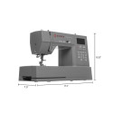 Singer HD6800C arvutiga õmblusmasin heavy duty 586 pistega 9 nööpauku hall