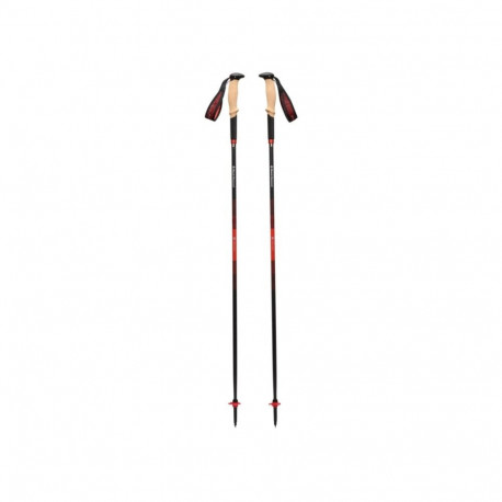 Black Diamond Trekking Poles Pursuit Carbon Z (anthracite/orange, 1 pair, 120 cm)