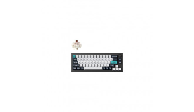 Keychron Q2 Max keyboard Universal USB + RF Wireless + Bluetooth Nordic Black, Carbon