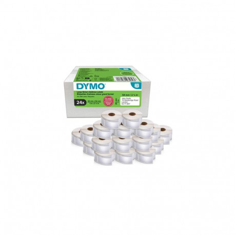 DYMO Authentic LabelWriter Return Address Labels | 25 mm x 54 mm | Self-Adhesive | 24 Rolls of 500 E