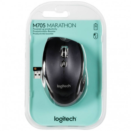 Logitech Mouse M705 Wireless Black Schwarz (910-001949) (910001949)
