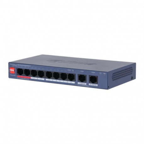Switch|DAHUA|DH-CS4010-8ET2GT-60|Switch layer L2|8xRJ-45 ports|RJ-45 Ports Type Fast Ethernet (10/10