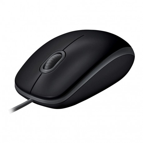 LOGITECH B110 Corded Mouse - SILENT - BLACK - USB - B2B
