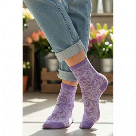 SOKISAHTEL Pierre Mantoux ZINNIA lillad õhukesed sokid 444