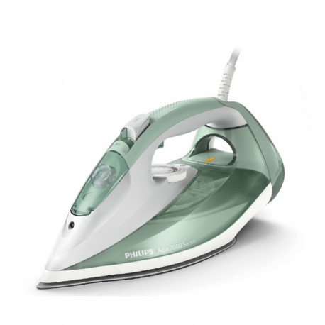 Philips DST7012/70 SteamGlide Plus soleplate 7000 series Steam Iron 2600W / 0.3L / Green Grey