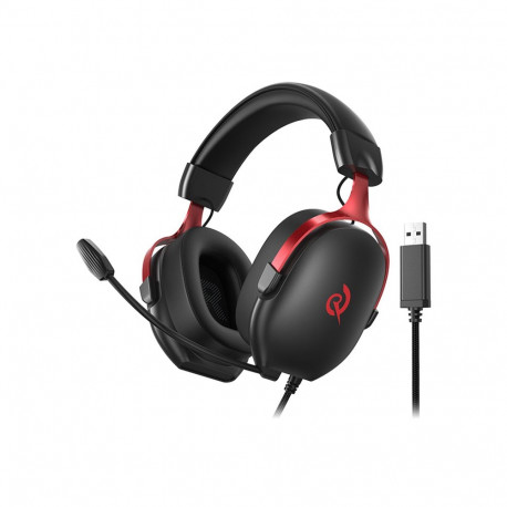 QCY Heroad VN200 Gaming Headphones (Black and Red)