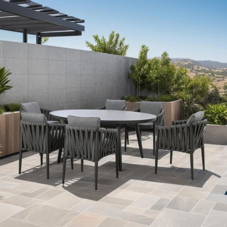 Table BRISTOL 180x120xH74cm, grey