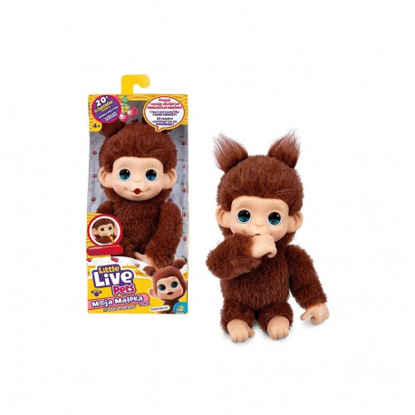 Maskotka interaktywna little live pets - mini małpka chikki cherry