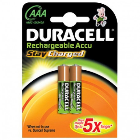 Laetavad Akud DURACELL HR03 1.2 V AAA (2 Ühikut)