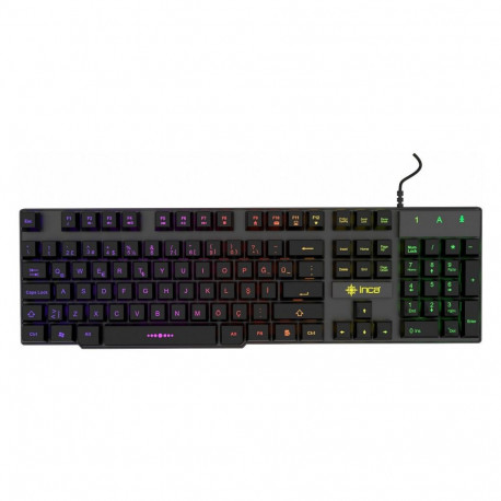Incase mänguklaviatuur IKG-446 RGB saksa paigutus jaemüügiversioon, vikerkaarevärviline