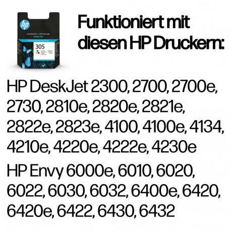 "HP 305 Tri-color Original Ink Cartridge"