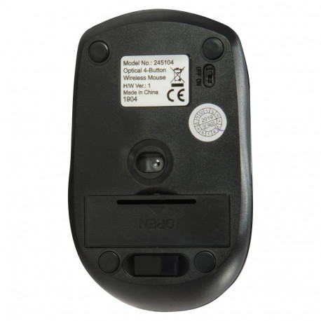 "Equip Optische Maus kabellos USB Travel 4 Tasten R+L schwarz"