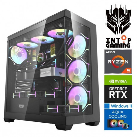 INTOP AQUA Ryzen 5 7500X3D 32GB DDR5 1TB SSD M.2 NVME RTX5080 16GB
 WIN11Pro