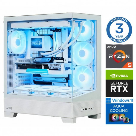 INTOP AQUA Ryzen 5 7500X3D 32GB DDR5 1TB SSD M.2 NVME+2TB RTX5060 8GB WIN11Pro