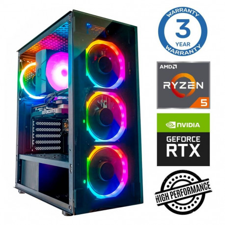 INTOP Ryzen 5 7500X3D 16GB DDR5 1TB SSD M.2 NVME RTX5070 12GB no-OS