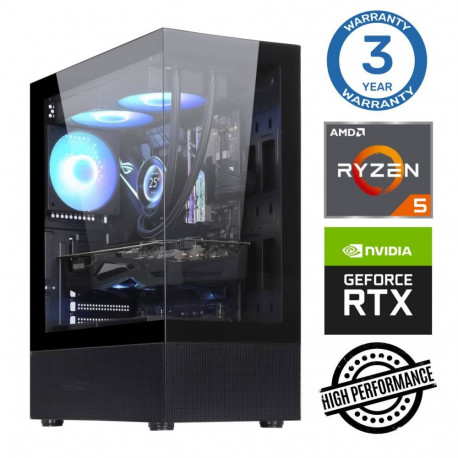 INTOP Ryzen 5 7500X3D 16GB DDR5 1TB SSD M.2 NVME RTX5070 12GB no-OS