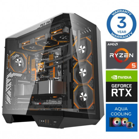INTOP AQUA Ryzen 5 7500X3D 64GB DDR5 1TB SSD M.2 NVME RTX5070Ti 16GB
 no-OS