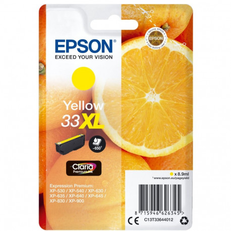 Epson kollane tindikassett 33XL (C13T33644012)
