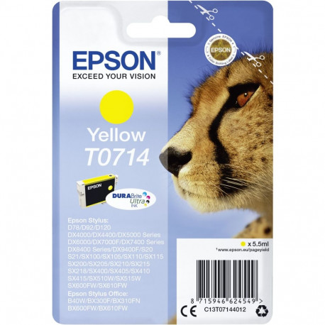 Epson kollane tindikassett T0714 (C13T07144012)