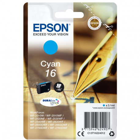 Epson Ink No 16 Epson16 Epson 16 tsüaan LC (C13T16224012)