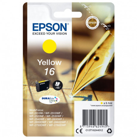 Epson Ink No 16 Epson16 Epson 16 kollane LC (C13T16244012)