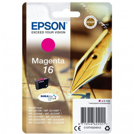 Epson Ink No 16 Epson16 Epson 16 Magenta LC (C13T16234012)
