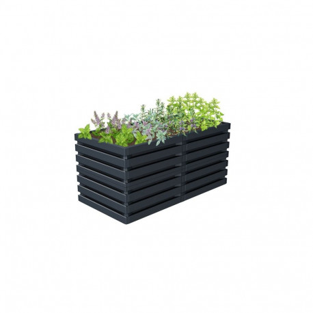 Skyline raised bed L graphite grey, 161 x 80 x 75 cm