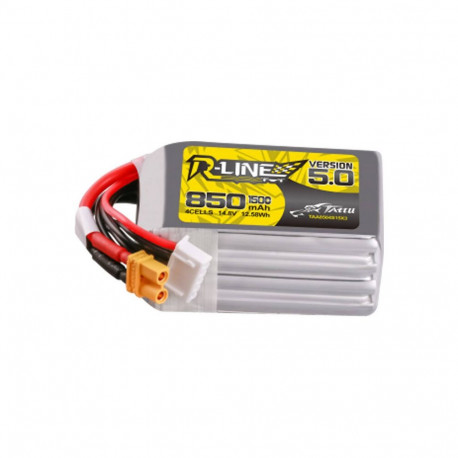 Tattu R-Line Wersja 5.0 850 mAh 14,8 V 4S1P 150C XT30U-F