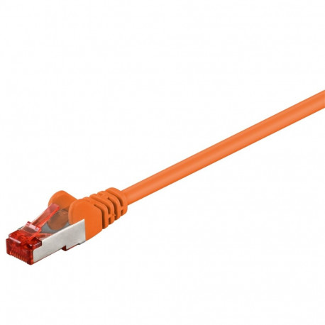 Goobay CAT 6 Patch-kaabel, S/FTP (PiMF), oranž 2 m