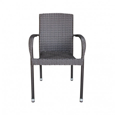 OUTDOOR CHAIR DARK BROWN
